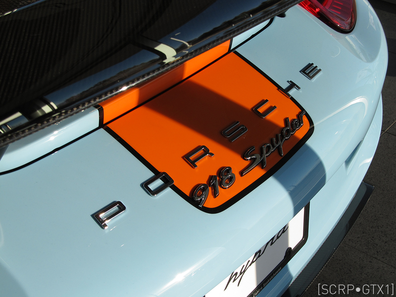 Illustration for article titled Ultra Rare Gulf Livery 918 Spyder w/ Weissach